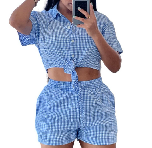 Square Blue 2 piece Set