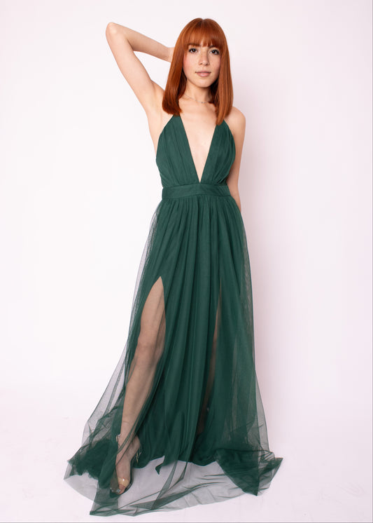 Mila Mesh Long Gown